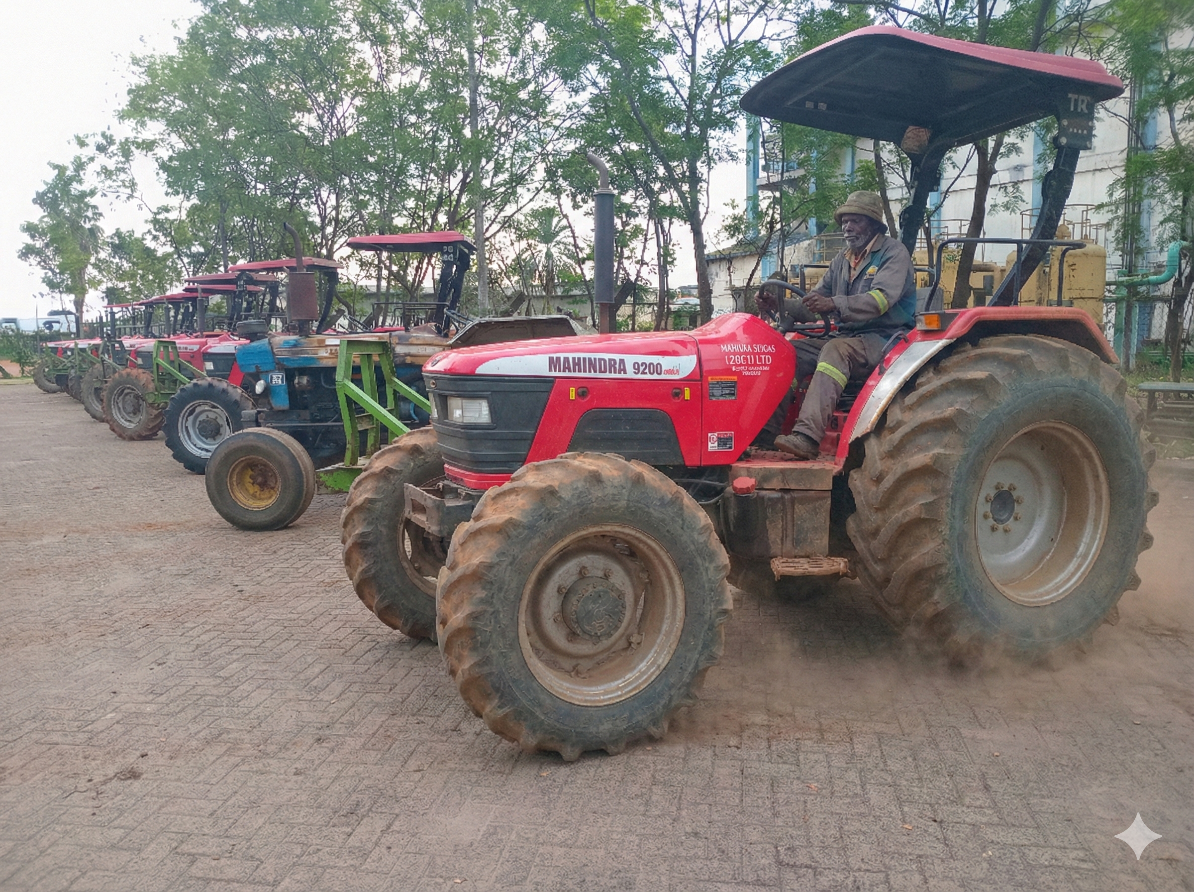 Mumias Farmer on Tractor